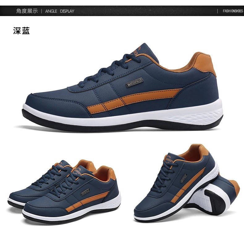 Men's fashionable casual shoes🥾,
Outdoor PU leather trend, 🙌
🍃light casual shoes and 🍃
☁️comfortable with laces, ☁️
Outdoor sports shoes🤾