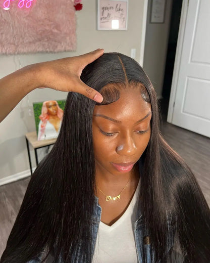 Vietnamese Raw 13X4 Lace Front Wigs For Black Women Remy 30 40 Inch Pre Plucked Bone Straight Human Hair Wigs 13X6 Hd Lace Frontal Wigs