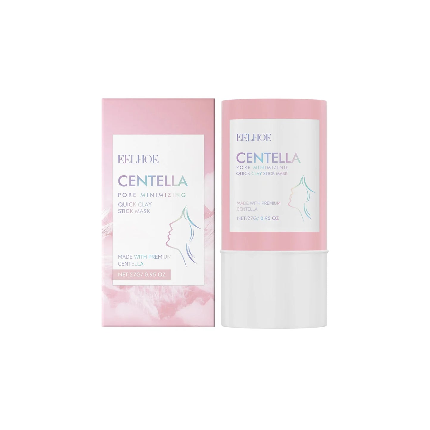 Centella Asiatica Clay Mask Stick Exfoliating Soothing Skin Cleaning Repair Facial Pores Control Oil Moisturizing Clean Mask 27g
