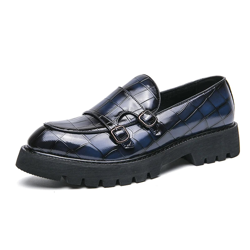 Men's Loafers Luxury Brand Leather Dress Shoes Breathable Slip-On Solid Formal Casual Shoes Handmade Designer Men Shoes Mocassin