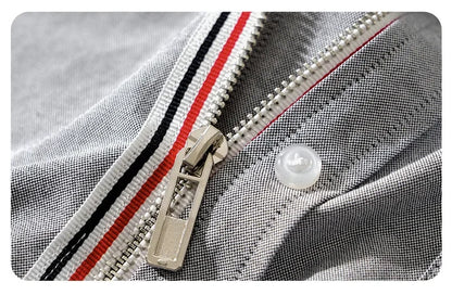 Fashionable Retro Striped Men's Long Sleeve Shirt Casual Handsome Outerwear Korean Style Spring Autumn Wear from Mainland China