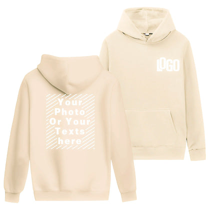 Customized printed hoodies for men and women, loose casual wear, long sleeved hooded sweaters, personalized streetwear