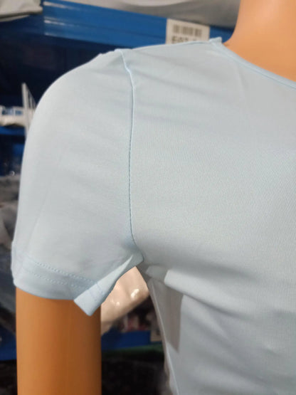 Womens Two Piece Sets Elegant Sexy Outfit Short Sleeve Top & High Waist Skirt Set New Fashion 2023 Summer Casual Female Suit