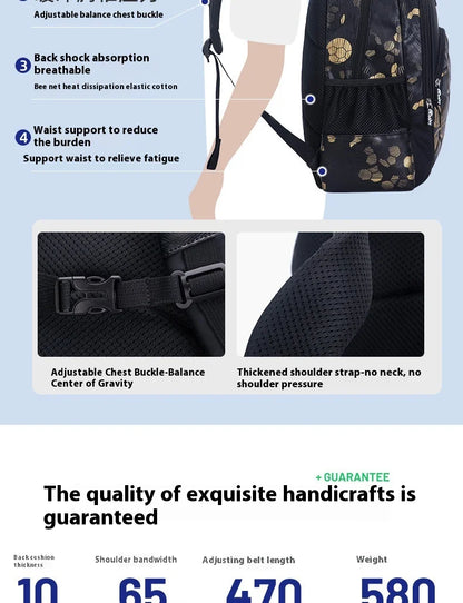 Football School Bags for Boys Shoulder Backpack Bagutte Children Spinal Protection Light Big Capacity Waterproof Backpack Kids