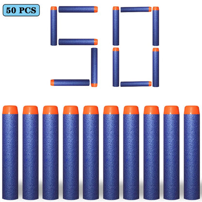 7.2cm 100pcs for Nerf Soft Bullets Darts Round Head Refill Sponge Darts Kids Children Toy Gun Bullets for NERF N-Strike Blasters