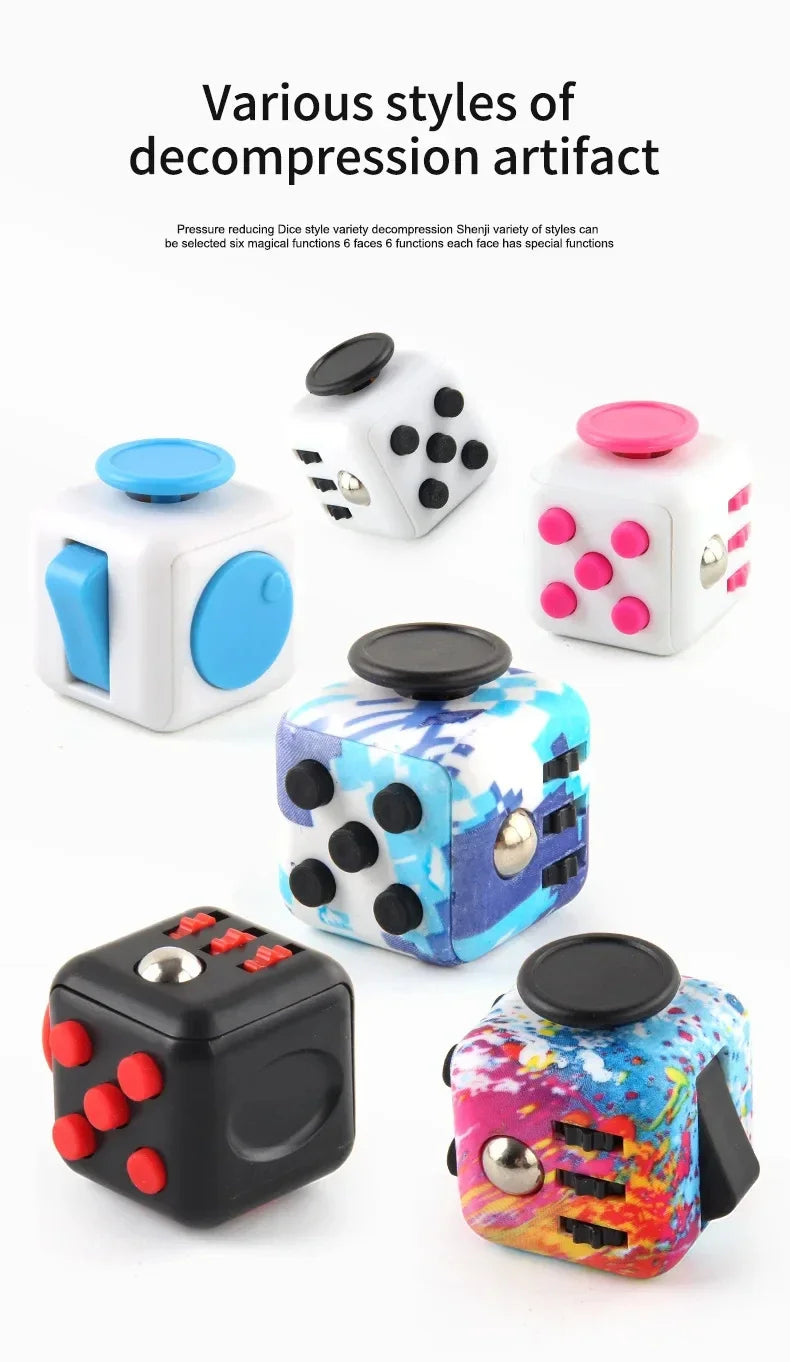 Antistress Fidget Compression Sensory New Novelty Magic Dice Toys for Children Adults Stress Relief Fidget Decompression toy
