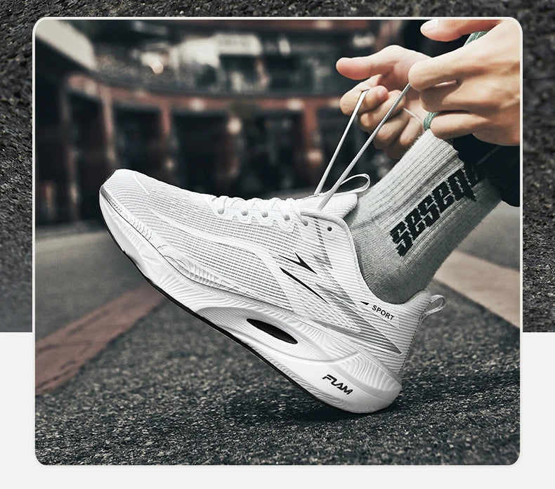 Marathon Sneakers Men Running Shoes Anti-slip Comfortable Racing Carbon Board Training Mesh Tennis Shoes Casual for Women 2026