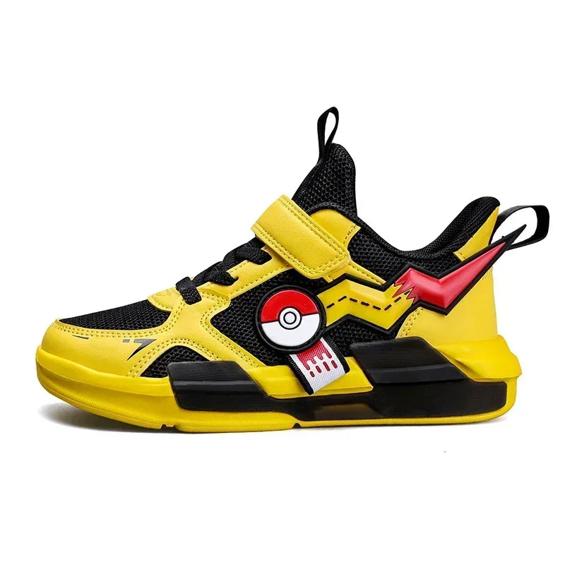 Kid Casual Sneakers  Pikachu Children Cartoon Sports Shoes  Boy Girl Student Running Shoe Breathable Lightweight Size EU28-39