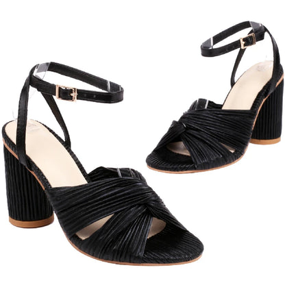 Straps Women's Sandals Summer Shoes 2024 Luxury Peep Toe Flip Flops Round High Heels Gold Pink Party Dance Wedding Shoes Ladies