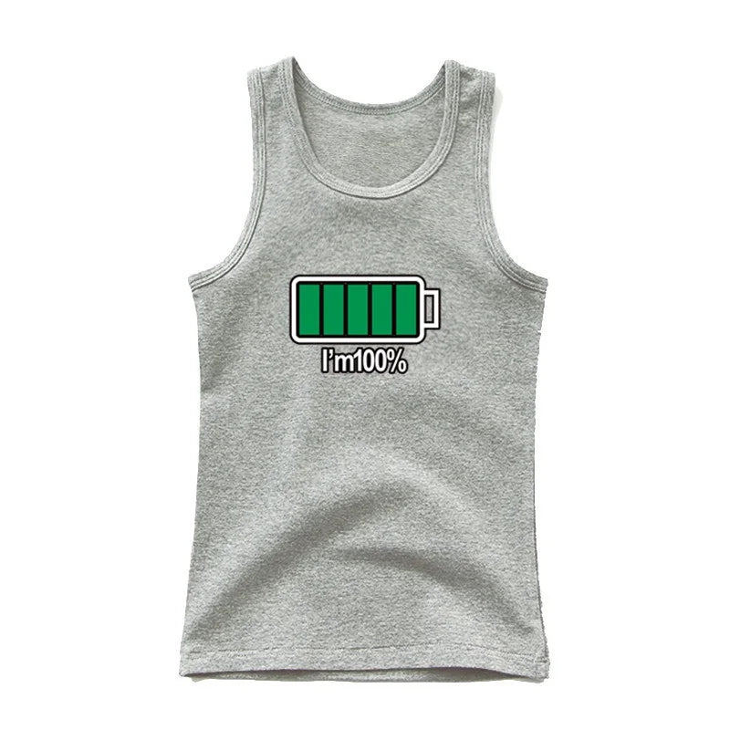 Boys Sleeveless Vest Kids Letter Print Summer 2025 Casual Tank Top Teenagers Singlet Children Camisoles Clothing