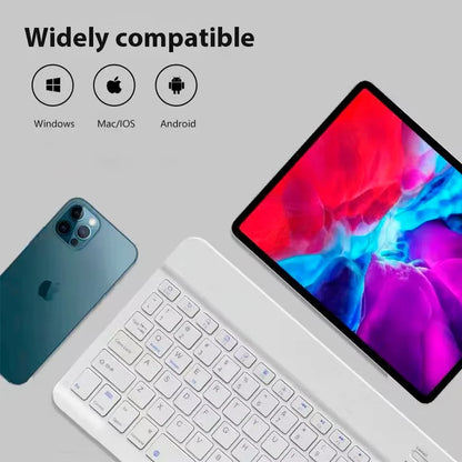 New 10-inch mobile phone pad universal wireless Bluetooth keyboard mouse mute control keyboard convenient mini  mouse keyboard
