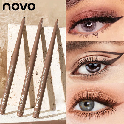 Waterproof Eyeliner Gel Pencil, Long Lasting and Smudge-Proof, Easy Twist Application For Bold, Create Perfect Eye Makeup