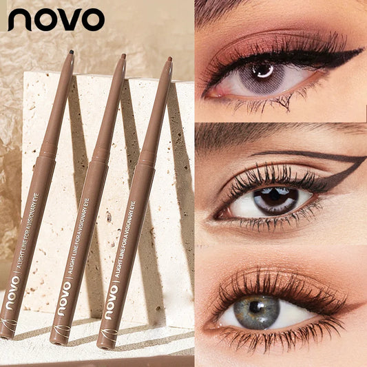 Waterproof Eyeliner Gel Pencil, Long Lasting and Smudge-Proof, Easy Twist Application For Bold, Create Perfect Eye Makeup