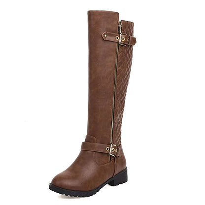 Winter Women Shoes Long Boots Sexy Woman Motorcycle Booties Custom Platform High Heels Knee High Boots Women Botas WSH5429