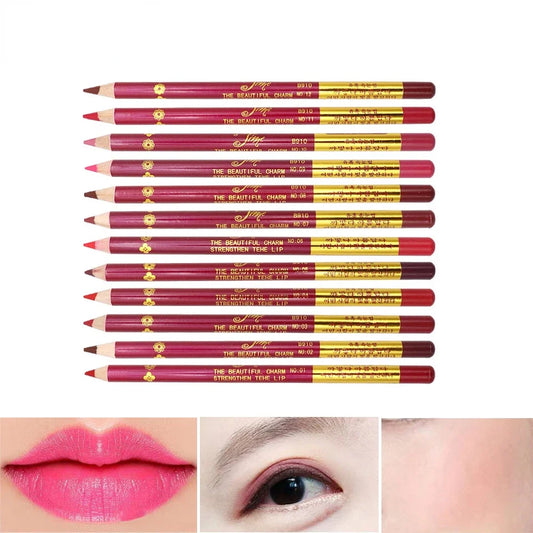1PC Waterproof Matte Lip Line Pen For Lips Eyeliner Blush Makeup Longlasting Tattoo Lipstick Sketch Dye Tint Liner Pencil