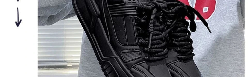 Men's Shoes New Breathable Fashion Sports Leisure Platform Shoes Antiodor Black Casual Shoes for Man Кроссовки Мужские