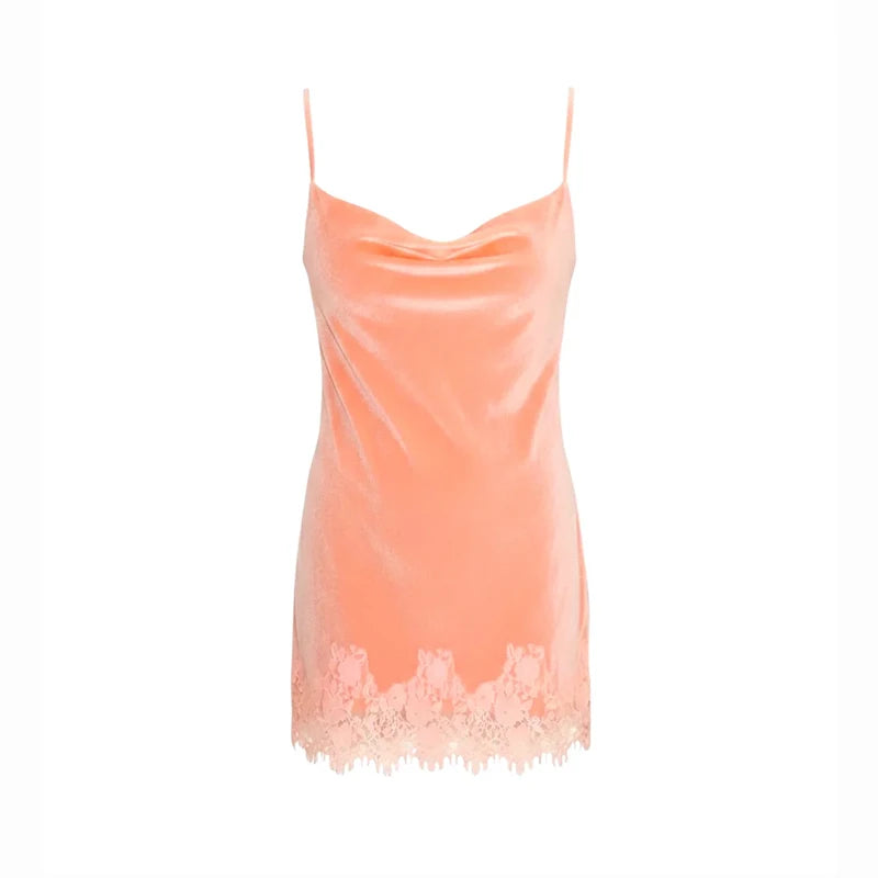 Casual Sequined Loose Sling Short Dress Women Sleeveless Backless Shinny Party Mini Dresses Female 2026 Summer Autumn Lady Robes