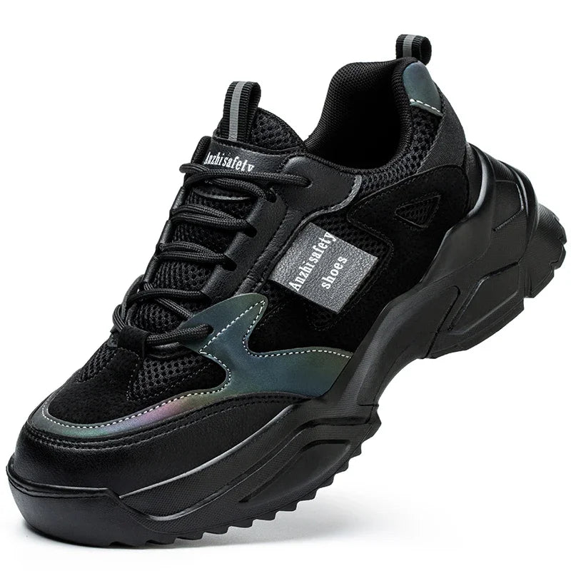 New Fashion 2024 Women's Safety Shoes Sneakers Women Anti-smash Anti-puncture Security Boots Protective Shoes Breathable