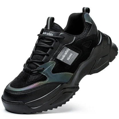 New Fashion 2024 Women's Safety Shoes Sneakers Women Anti-smash Anti-puncture Security Boots Protective Shoes Breathable