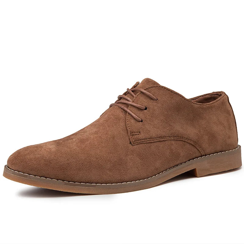 Luxury Men Derby Shoes High Quality Suede Leather Shoes for Men Business Casual Shoes Lace-Up Men Party Wedding Shoes Large Size