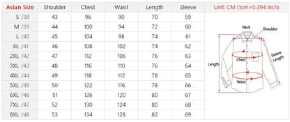 New Quality Anti-Wrinkle Men Shirt Long Sleeves Dress Shirts For Men Slim Fit Camisa Social Business Office White Shirt 5XL