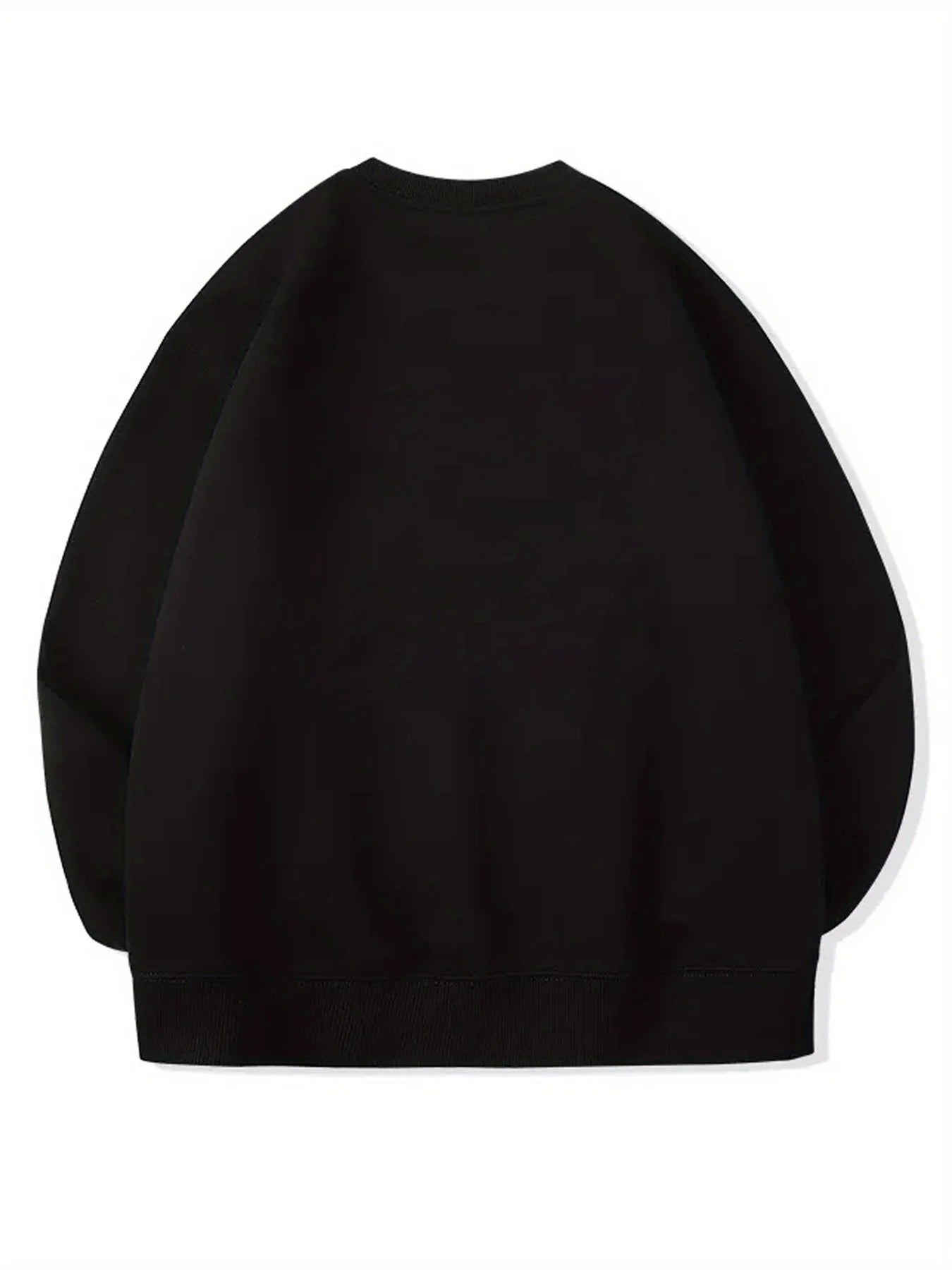 Men's autumn and winter casual loose fashion classic Paris letter pattern printed long sleeved round neck sweatshirt