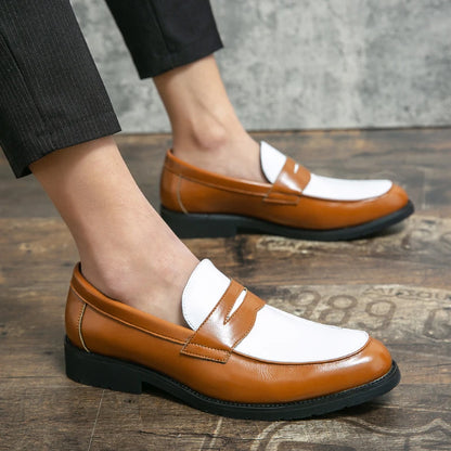 Male Luxury Business Oxford Leather Designer Mens Classic Smile Formal Dress Shoes for Men Falts Office Wedding Flats Footwear