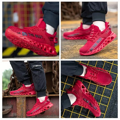 Anti-puncture Safety Shoes With Steel Toe Work Shoes Men Women Lightweight Safety Work Boots Breathable Sport Safety Shoes Unise