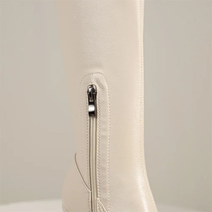 Big Size 35-43 Brand New Ladies Platform Ankle Boots Fashion Zip Wedges High Heels Boots Women 2022 Party Office Shoes Woman