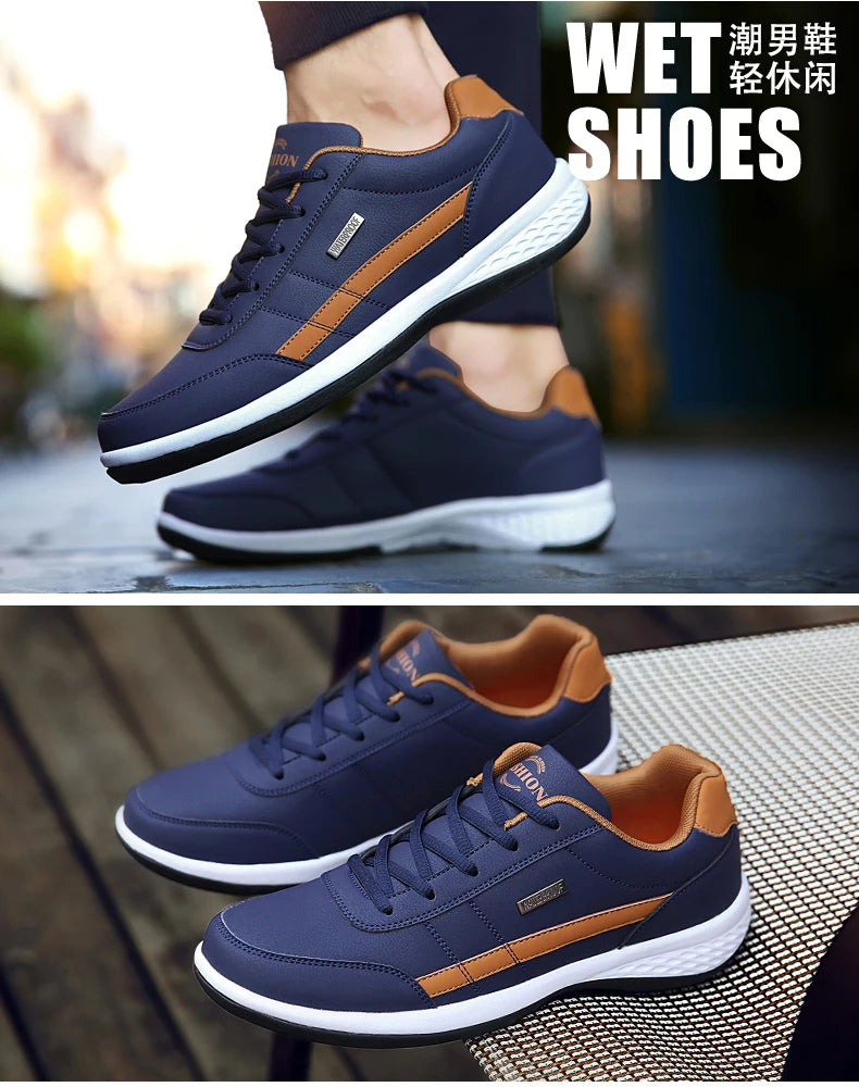 Men's fashionable casual shoes🥾,
Outdoor PU leather trend, 🙌
🍃light casual shoes and 🍃
☁️comfortable with laces, ☁️
Outdoor sports shoes🤾