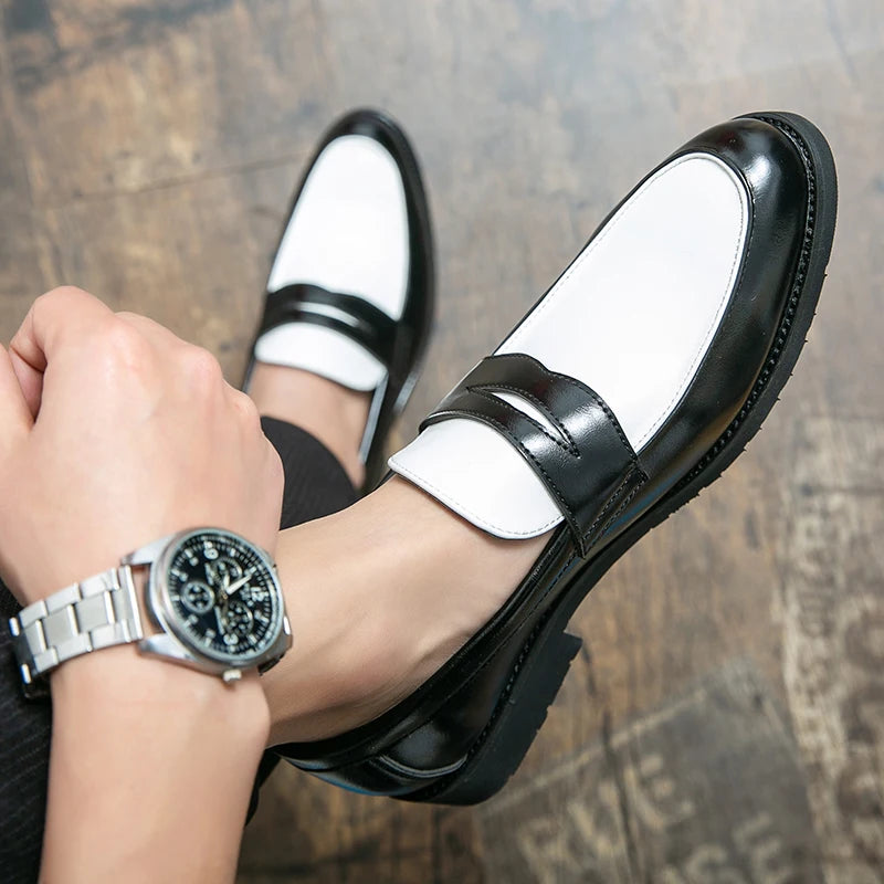 Male Luxury Business Oxford Leather Designer Mens Classic Smile Formal Dress Shoes for Men Falts Office Wedding Flats Footwear
