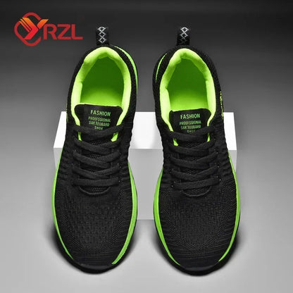 YRZL Sneakers Men Running Shoes Lightweight Sport Classical Mesh Breathable Casual Shoes Fashion Non Slip Shoes for Men
