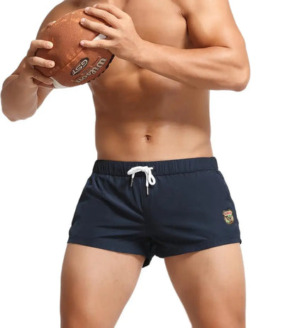 SEOBEAN Men's Quick Dry Swimwear Beach Shorts Summer Surf Fitness Board Trunks Gym Short Pants Male Clothing