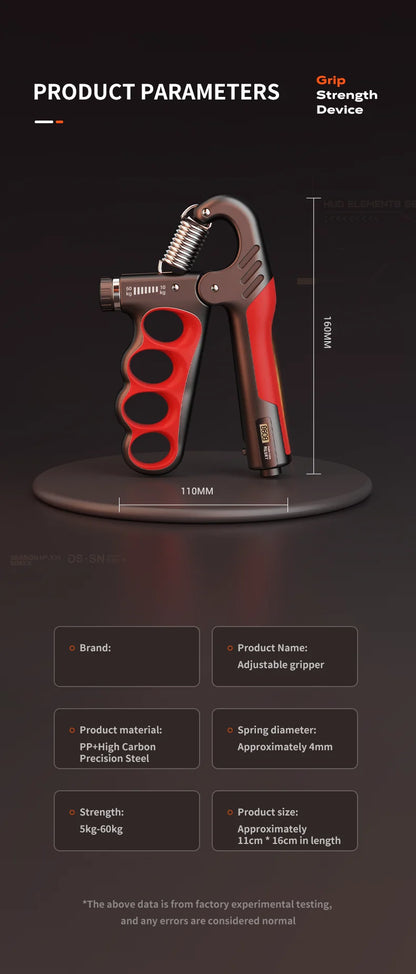 Grip Strengthener Gym Training Hand Exerciser Adjustable 5-100KG Fitness Unisex Finger Rehabilitation Training Hand Grip pesas