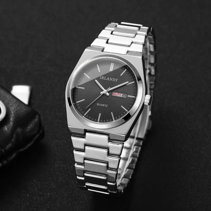 Luxury Men Business Watches Calendar Quartz Wristwatches For Mens Clock Reloj Hombre（Without Box）