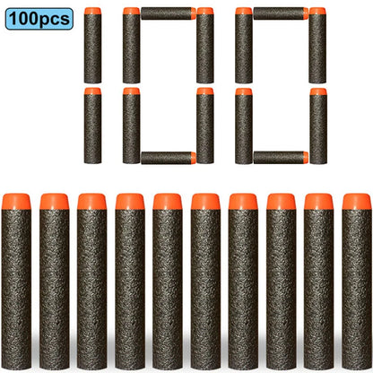 7.2cm 100pcs for Nerf Soft Bullets Darts Round Head Refill Sponge Darts Kids Children Toy Gun Bullets for NERF N-Strike Blasters