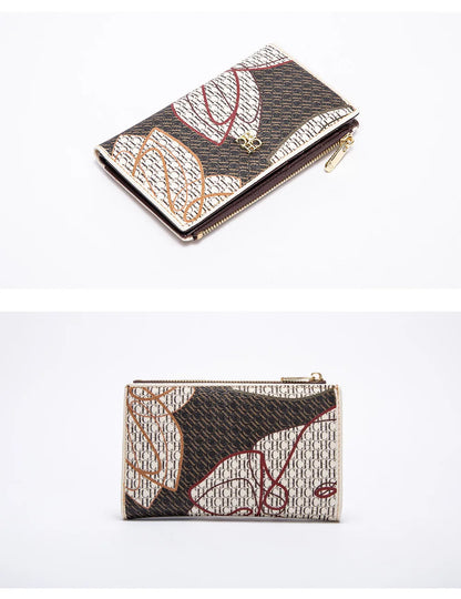 Carolina Herrera NEW Women's Cartoon Long Wallet, Classic PVC Fashion Simple Lightweight All-Match Purse