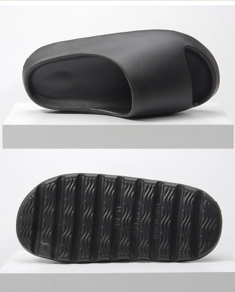 Coconut Slippers Feel like Stepping on Shit Thick-soled Sandals Summer New Non-slip Wearing Sandals（Shoebox not included）
