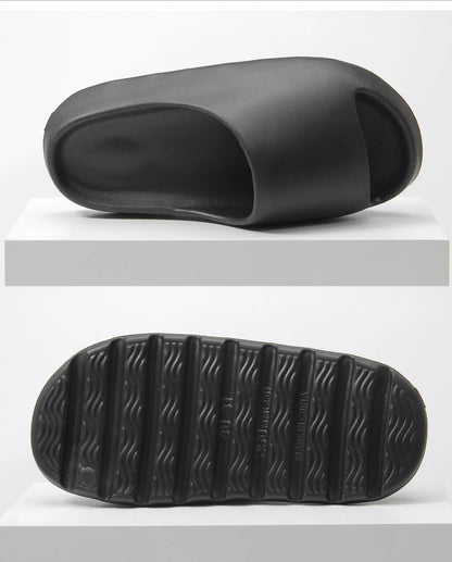 Coconut Slippers Feel like Stepping on Shit Thick-soled Sandals Summer New Non-slip Wearing Sandals（Shoebox not included）
