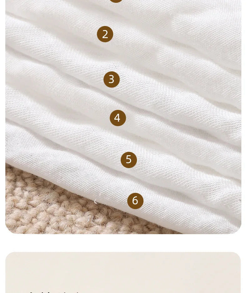 2PCS.Newborn 100% Cotton Gauze Burp Cloths—Ultra-Soft Baby Washcloths.Breathable,skin-friendly, super absorbent&easy to clean.