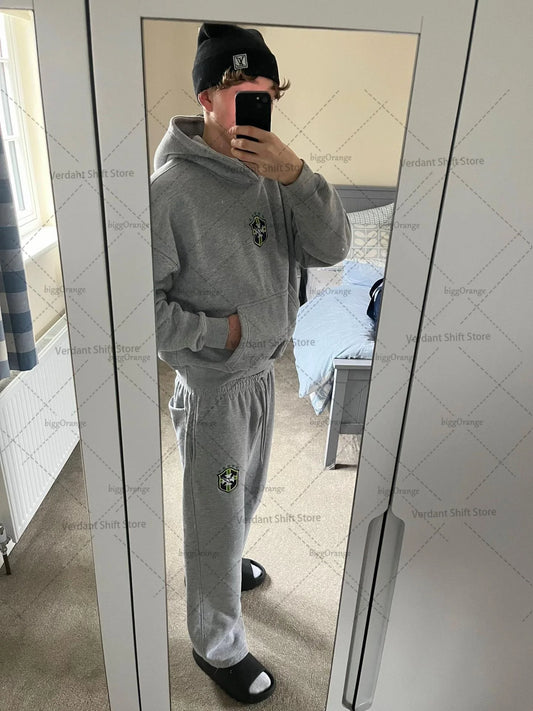 New Y2K casual loose street hip-hop suit trend Gothic Harajuku personality couple hoodie European and American mix and match set