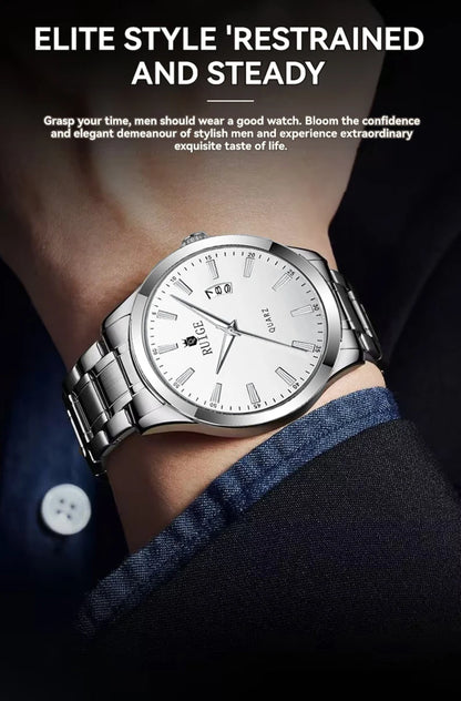 RUIGE Fashion Men's Watch Roman Scale Minimalist Men's Famous Watch Night Glow Waterproof Trendy Watch