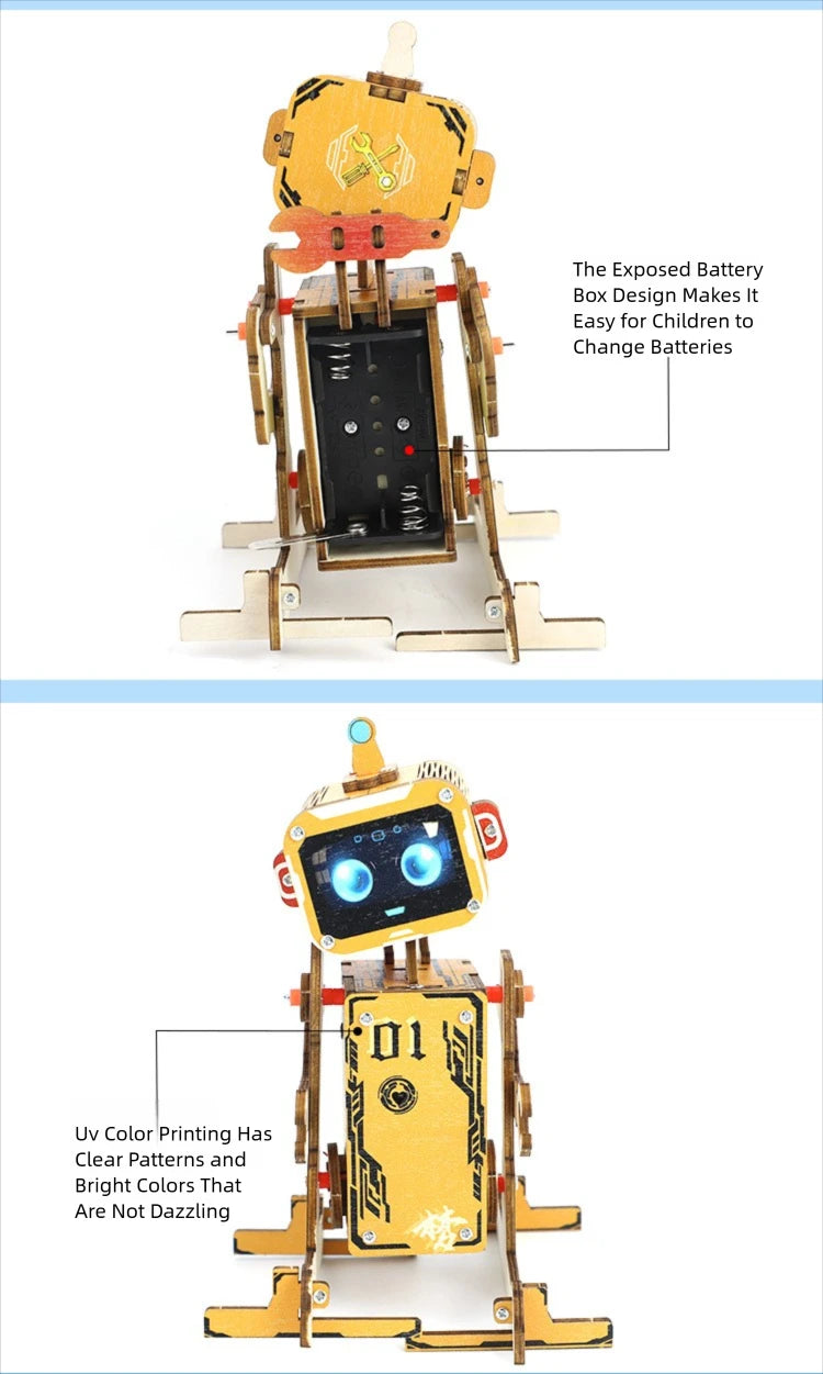 DIY Electric Voice Controlled Robot DIY Science Experiment Kit & Education Model Toy For Children Gift Toy Project