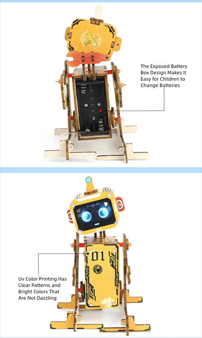 DIY Electric Voice Controlled Robot DIY Science Experiment Kit & Education Model Toy For Children Gift Toy Project