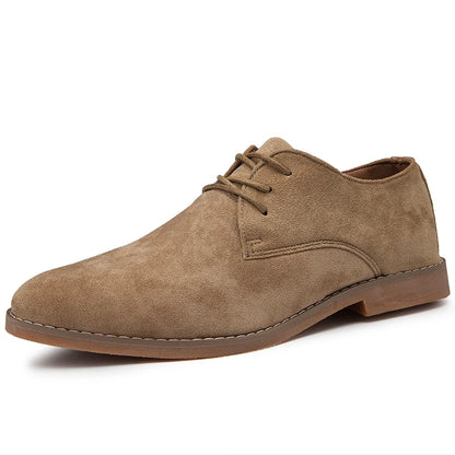 Luxury Men Derby Shoes High Quality Suede Leather Shoes for Men Business Casual Shoes Lace-Up Men Party Wedding Shoes Large Size