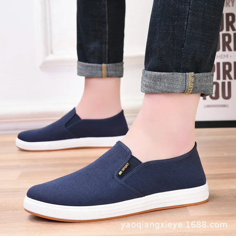 Zapatos Hombre men's canvas shoes, casual sports shoes, men's comfortable men's board shoes, new black sports shoes
