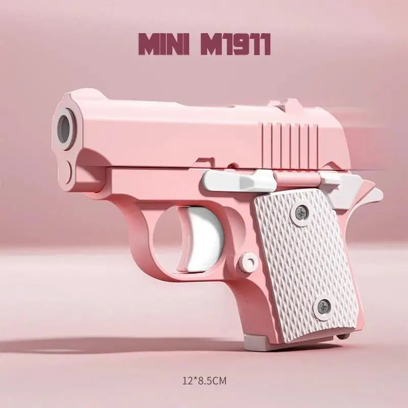 New Arrival Stress Relief ABS Plastic Mini 1911 3D Printed Gravity Fidget Gun Pistol Toy Gift Promotion Toy For Boys