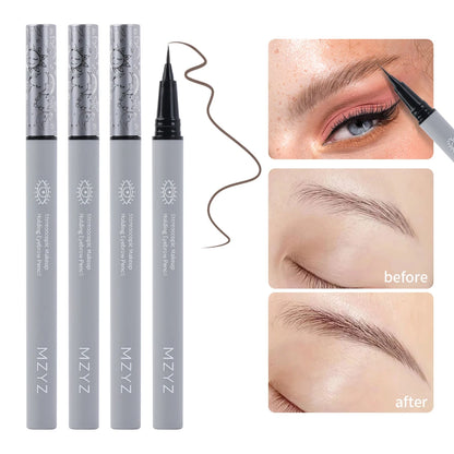 1PCS Ultra-fine Head Smooth Eyebrow Pencil Outline Shadow Lying Silkworm Eyeliner Waterproof Non-smudge Lasting Liquid Brow Pen
