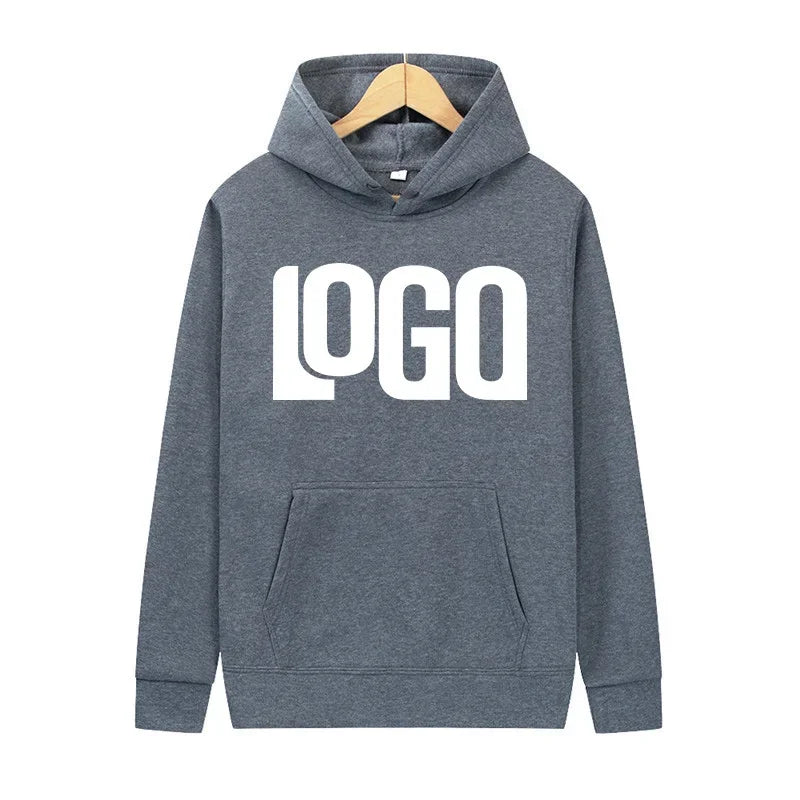 Customized printed hoodies for men and women, loose casual wear, long sleeved hooded sweaters, personalized streetwear
