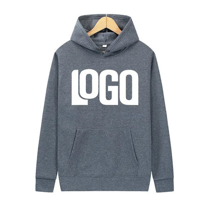 Customized printed hoodies for men and women, loose casual wear, long sleeved hooded sweaters, personalized streetwear